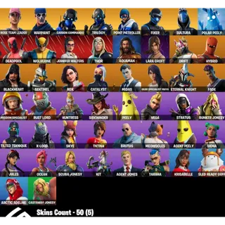 Fortnite Account - 50 Skins Save The World Founders Super Deluxe Edition + Rust Lord + Lara Croft ✅ All Platforms 📧 Full Access
