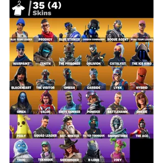 Fortnite Account - 35 Skins Save The World Founders Deluxe Edition + Omega + Lynx + 1250 V-Bucks ✅ All Platforms 📧 Full Access