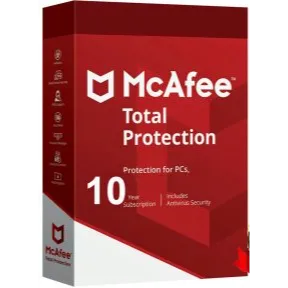 McAfee Total Protection 10 Years 1 Device Key GLOBAL