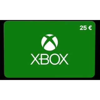 €25.00 EUR Xbox Gift Card