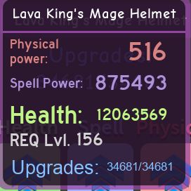 Gear Lava King Mage Armor In Game Items Gameflip - lava armor roblox