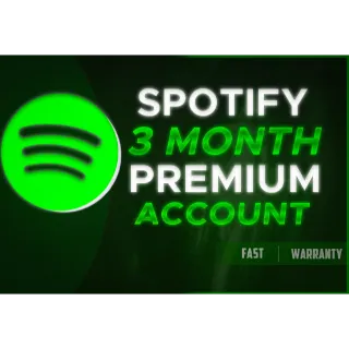 Spotify 3 Month Account