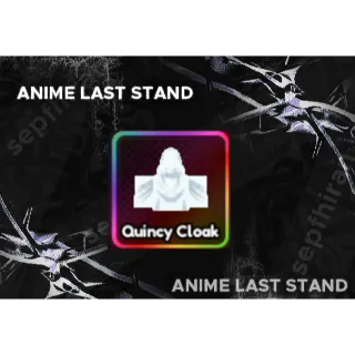 Quincy Cloak - Anime Last Stand