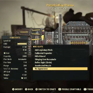 Gatling Plasma New Mods