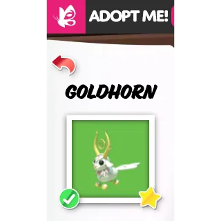 MEGA GOLDHORN MFR ADOPT ME PETS