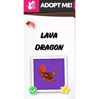 LAVA DRAGON FR ADOPT ME PETS