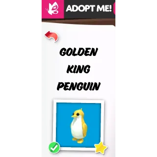 MEGA GOLDEN KING PENGUIN MFR ADOPT ME PETS