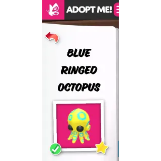 Blue Ringed Octopus NFR NEON