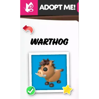 Warthog NFR ADOPT ME PETS