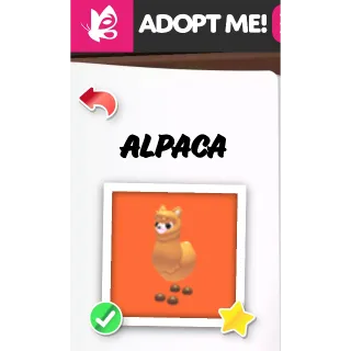 ALPACA adopt me