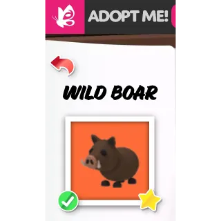 Wild Boar MFR ADOPT ME PETS