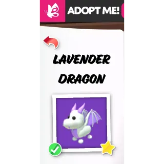 MEGA LAVENDER DRAGON MFR ADOPT ME PETS