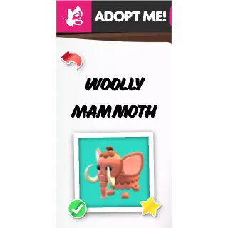 Woolly Mammoth NFR ADOPT ME PETS