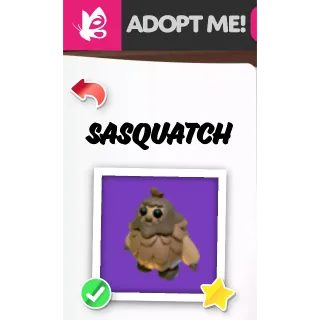 SASQUATCH MFR ADOPT ME PETS