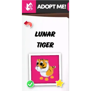 LUNAR TIGER NFR ADOPT ME PETS