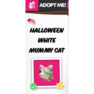 HALLOWEEN WHITE MUMMY CAT NFR