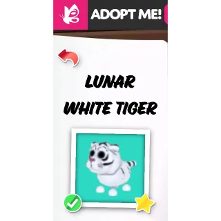 LUNAR WHITE TIGER FR ADOPT ME PETS