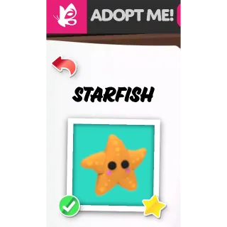 Starfish NFR ADOPT ME PETS