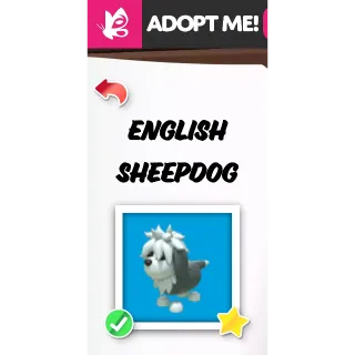 ENGLISH SHEEPDOG FR ADOPT ME PETS