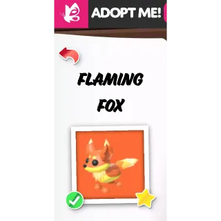 FLAMING FOX MFR ADOPT ME PETS