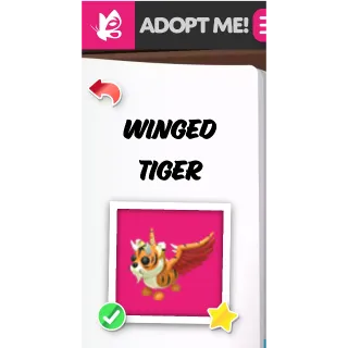 Winged Tiger NFR ADOPT ME PETS