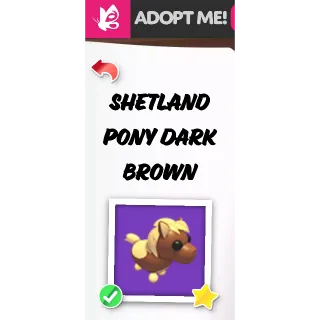 NEON Shetland Pony Dark Brown NFR 