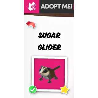 Sugar Glider NFR ADOPT ME PETS