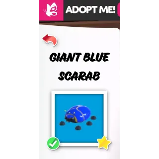 GIANT BLUE SCARAB FR