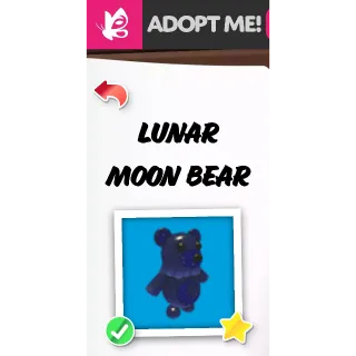 LUNAR MOON BEAR NFR ADOPT ME PETS