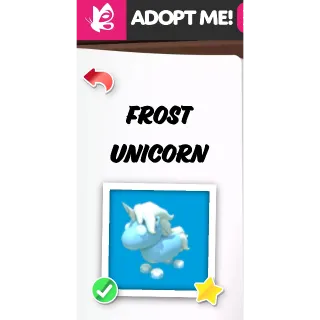 FROST UNICORN FR ADOPT ME PETS