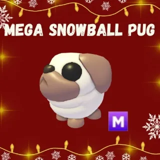 snowball pug mega neon ADOPT ME PETS