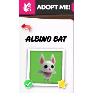 Albino Bat NFR ADOPT ME PETS
