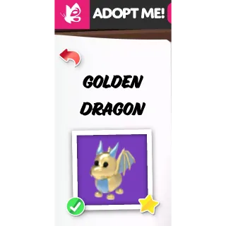 GOLDEN DRAGON NFR ADOPT ME PETS