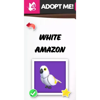 White Amazon NFR ADOPT ME PETS