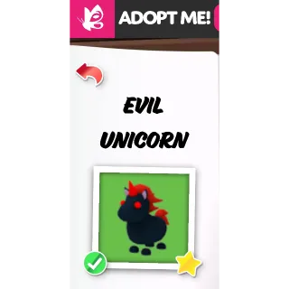 EVIL UNICORN NFR NEON ADOPT ME PETS