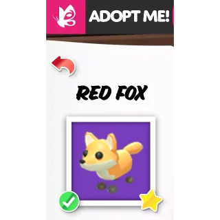 RED FOX NFR ADOPT ME PETS