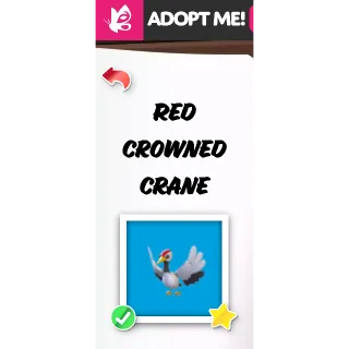 RED CROWNED CRANE MFR ADOPT ME PETS
