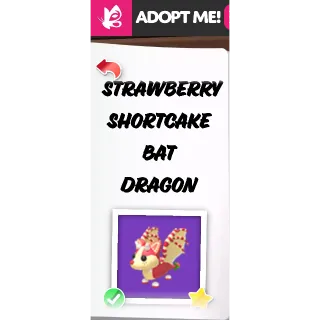 Mega Neon Strawberry Shortcake Bat Dragon MFR