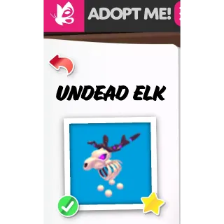 Undead Elk NFR ADOPT ME PETS