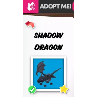 SHADOW DRAGON FR Adopt Me Pets Item 