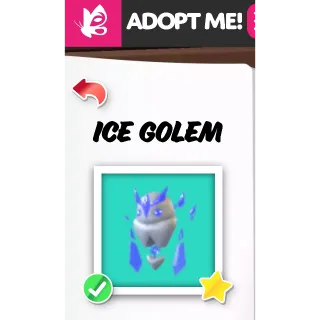 ICE GOLEM FR ADOPT ME