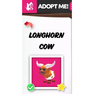 LONGHORN COW NFR ADOPT ME PETS