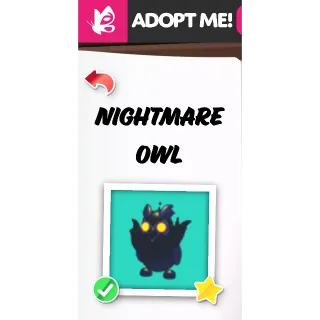 NIGHTMARE OWL NFR ADOPT ME PETS