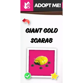 GIANT GOLD SCARAB FR