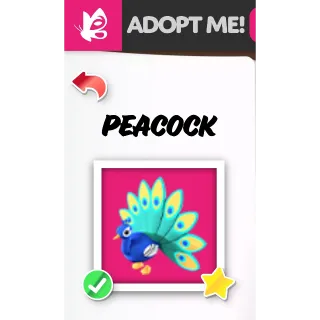 MEGA PEACOCK MFR ADOPT ME PETS