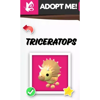 Triceratops NFR ADOPT ME PETS