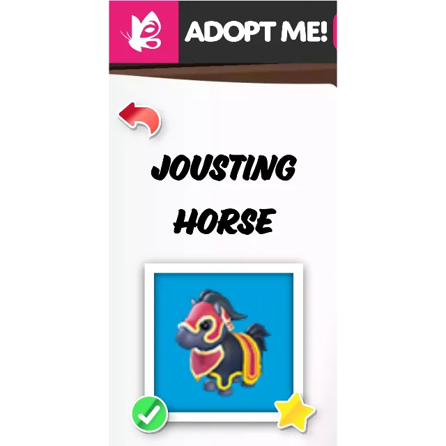 JOUSTING HORSE NFR NEON ADOPT ME Adopt Me Game Items Gameflip