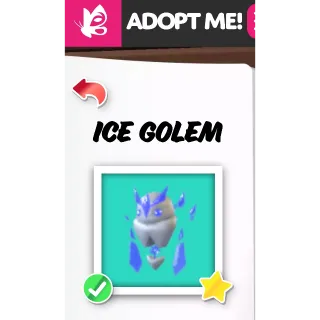 ICE GOLEM NFR ADOPT ME PETS
