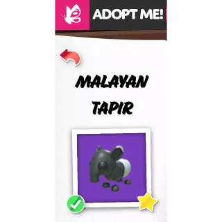 MALAYSIAN TAPIR NFR ADOPT ME PETS
