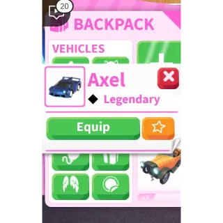 AXEL LEGENDARY VEHICLES